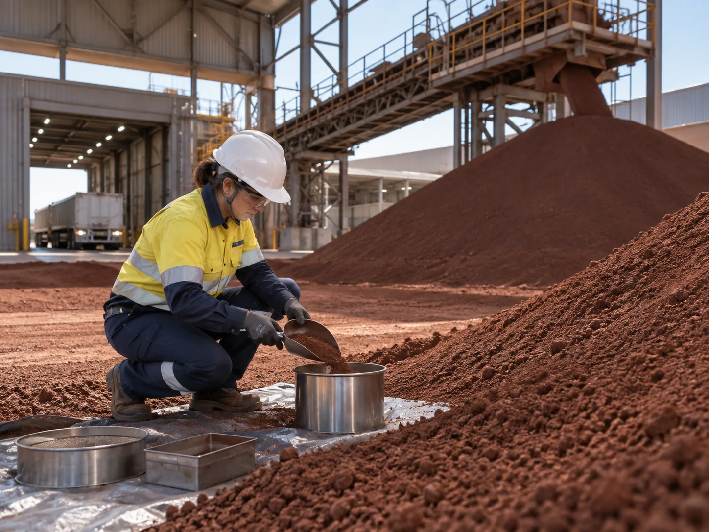 Iron Ore Fines Ready for Despatch